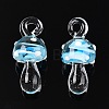 Handmade Lampwork Pendants LAMP-T021-14B-2