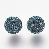 Half Drilled Czech Crystal Rhinestone Pave Disco Ball Beads RB-A059-H8mm-PP9-207-2