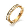 304 Stainless Steel Micro Pave Cubic Zirconia Finger Rings for Women RJEW-F205-01E-G-4
