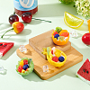 Olycraft 3Pcs 3 Style PVC Mini Fruit with Yogurt DJEW-OC0001-16-4