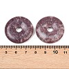 Natural Lepidolite Pendants G-K099-30mm-02-6