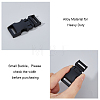 SUPERFINDINGS 4Pcs Matte Alloy Side Release Buckles FIND-FH0008-69-4
