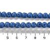Synthetic Lava Rock Dyed Beads Strands G-H311-08A-09-5