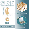 100Pcs Brass Beads KK-TA0008-90-4