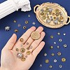 100Pcs 20 Styles Tibetan Style Alloy Bead Caps TIBE-YW0001-85-4