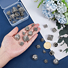 32Pcs 8 Styles Tibetan Style Alloy Pendant Bails TIBE-PH0002-60-3