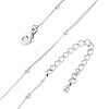 2.5MM Brass Ball Snake Chain Necklaces for Women Men KK-P302-03P-4