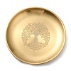Tree of Life Pattern Flat Round 201 Stainless Steel Candle Holders AJEW-K038-01G-5
