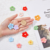 48Pcs 12 Colors Opaque Resin Cabochons RESI-HY0001-02-3