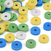 Handmade Polymer Clay Beads Strands CLAY-R089-8mm-T019-2