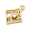 Brass Micro Pave Cubic Zirconia Pendants LS-KK-H511-01G-03-2