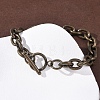 304 Stainless Steel Cable Chains Bracelets for Women Men BJEW-P376-02AB-2