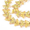 Electroplate Glass Beads Strands EGLA-N012-04M-3