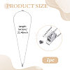 304 Stainless Steel with Clear Glass Rectangle Pendant Urn Ashes Necklaces for Women Men NJEW-WH0013-83P-01-2