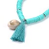 Handmade Polymer Clay Heishi Beads Stretch Bracelets BJEW-JB04251-M-4