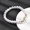 Plastic Pearl Beaded Bracelets for Women BJEW-L716-01G-3