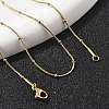Ion Plating(IP) 304 Stainless Steel Snake Chain Necklaces X-NJEW-F248-11A-G-4
