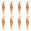 8Pcs Bamboo Connector Charms WOOD-CA0001-67-1