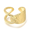 Rack Plating Brass Open Cuff Rings for Women RJEW-M022-16G-2