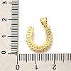 Rack Plating Brass Micro Pave Cubic Zirconia Pendants KK-L226-100G-U-3