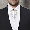 1Pc Brass Hanging Chains Collar Pins Tie Clips DIY-CA0005-89G-5