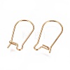 Ion Plating(IP) 304 Stainless Steel Hoop Earrings Findings Kidney Ear Wires STAS-L216-22C-G-2