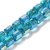 Electroplate Glass Beads Strands EGLA-D030-19L-1