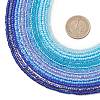 3MM Gradient Color Glass Seed Beaded Choker Necklaces for Women NJEW-JN05876-3