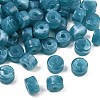 Two-Color Opaque Acrylic Imitation Gemstone Beads AC-CBA3EFE-02G-1