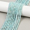 Natural Amazonite Beads Strands G-F461-12-4mm-01-2
