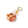 10Pcs 10 Styles Copper Wired Gemstone Pendants PALLOY-JF02922-4