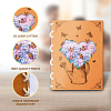 Wooden Commemorative Cards Book WOOD-WH0045-02-3