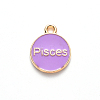 Alloy Enamel Pendants X-ENAM-S124-01B-01H-3