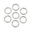 Tarnish Resistant 304 Stainless Steel Open Jump Rings STAS-N015-10-6x0.8mm-1