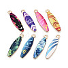 Alloy Enamel Pendants X-ENAM-T022-40KCG-1