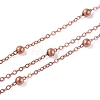 Brass Flat Oval Cable Chains CHC018Y-R-2