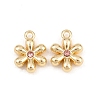 Rack Plating Alloy Rhinestone Pendants PALLOY-T096-08G-04-1