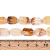 Natural Yellow Hematoid Quartz/Golden Healer Quartz Beads Strands G-C098-A29-01-5