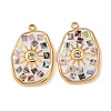 304 Stainless Steel Enamel Pendants STAS-F352-04B-01-1