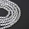 Imitate Austrian Crystal Bicone Glass Beads Strands GLAA-F029-4x4mm-13-2