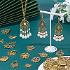 84Pcs 14 Styles Tibetan Style Zinc Alloy Hollow Chandelier Component Links FIND-PH0062-10-4