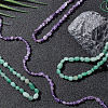 4 Strands 2 Styles Natural Amethyst & Green Aventurine Beads Strands G-GO0001-01-5