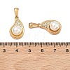 304 Stainless Steel & ABS Plastic Imitation Pearl Pendants STAS-C172-20G-3