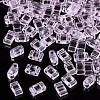 2-Hole Transparent Glass Seed Beads SEED-N004-002-C01-2