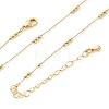 2MM Brass Round Ball Cable Chain Necklaces MAK-L045-01G-4