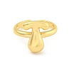 Brass Letter Open Cuff Rings for Women RJEW-G313-01T-G-2