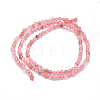 Natural Strawberry Quartz Beads Strands G-E411-09A-3mm-3