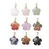 Natural Mixed Gemstone Pendants PALLOY-JF05213-1
