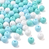 100pcs 3 Colors Opaque Acrylic Beads MACR-YW0004-01B-01-1