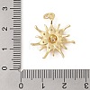 Brass Micro Pave Clear Cubic Zirconia Pendants ZIRC-P121-05D-G-3